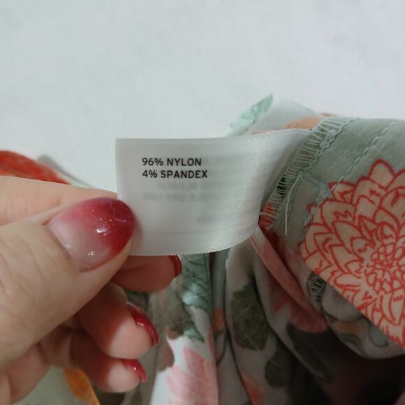 DULUTH TRADING Heirloom Gardening Bib Overalls XS X 31 NWT Mint Summer Dahlia - Picture 10 of 16